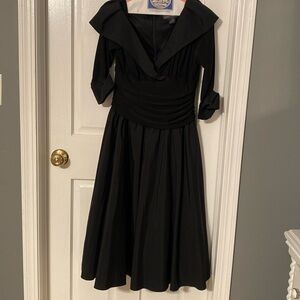Woman’s black dress